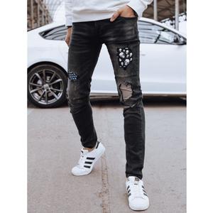 Pánské džínové kalhoty TREFA černé obraz