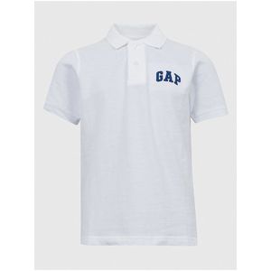 Bílé klučičí polo tričko logo GAP obraz