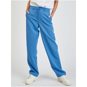 Modré dámské široké kalhoty VILA Kamma obraz