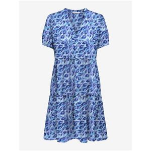 Modré dámské vzorované šaty ONLY Nova - Dámské obraz