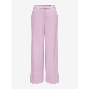 Světle růžové dámské kalhoty ONLY Alba obraz