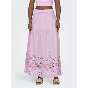 Světle růžová dámská maxi sukně ONLY Roxanne obraz