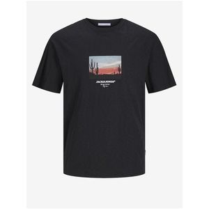 Černé pánské tričko Jack & Jones Aruba obraz