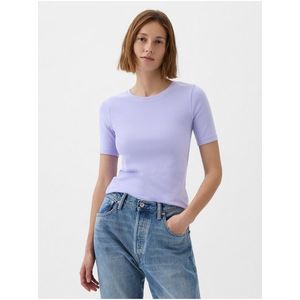 Světle fialové dámské basic tričko GAP obraz
