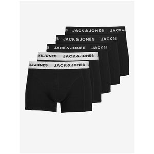 Sada pěti pánských boxerek Jack & Jones Solid obraz