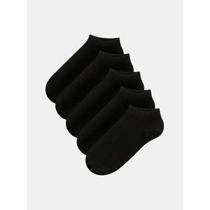 Sada pěti párů černých pánských ponožek Jack & Jones Dongo obraz