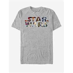 Šedé unisex melírované tričko ZOOT.Fan Star Wars Epic Logo obraz