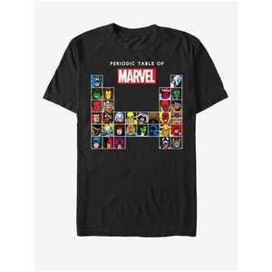 Černé unisex tričko ZOOT.Fan Marvel Periodic Marvel obraz
