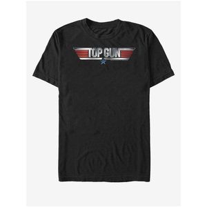 Černé unisex tričko Paramount Top Gun 3D Logo obraz