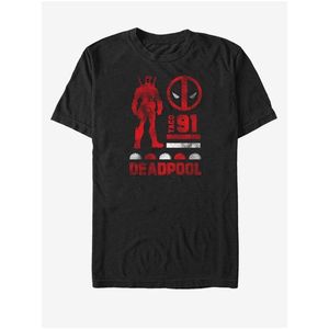 Černé unisex tričko Marvel Deadpool Sil obraz