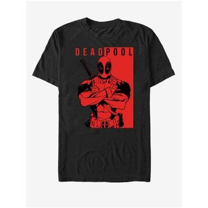 Černé unisex tričko Marvel Deadpool Police obraz