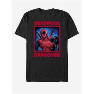 Černé unisex tričko Marvel Deadpool Approved obraz