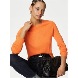 Oranžový dámský svetr Marks & Spencer obraz
