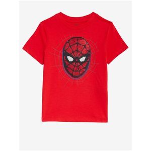 Červené klučičí tričko s motivem Marks & Spencer Spider-Man™ obraz
