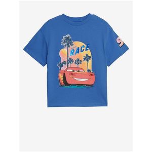 Modré klučičí tričko s motivem Disney Cars Marks & Spencer obraz