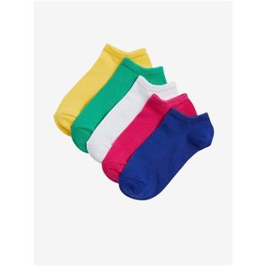 Sada pěti dámských barevných ponožek Trainer Liner Marks & Spencer obraz