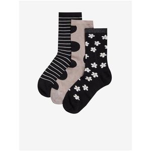 Sada tří černých kotníkových ponožek Sumptuously Soft™ Marks & Spencer obraz