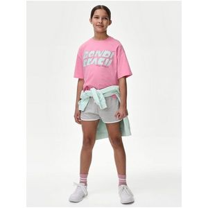 Růžové holčičí tričko s nápisem Marks & Spencer obraz