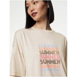 Krémová dámská noční košile s technologií Cool Comfort™ Marks & Spencer obraz