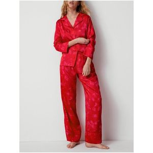 Červená dámská pyžamová souprava Dream Satin™ s potiskem Marks & Spencer obraz