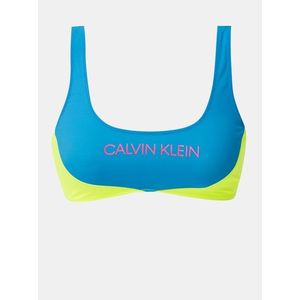 Žluto-modrý horní díl plavek Calvin Klein Underwear obraz