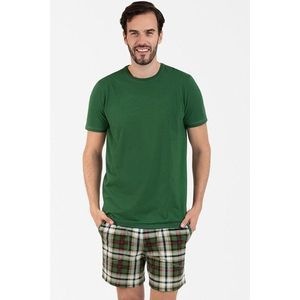Pánské pyžamo Italian Fashion Seward bis - bavlna Zelená 3XL obraz