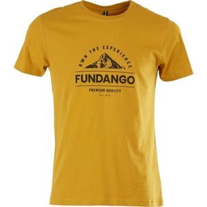 FUNDANGO BASIC Pánské tričko, žlutá, velikost obraz