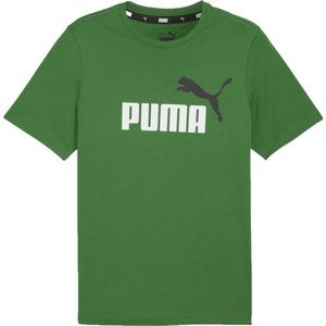 Puma ESSENTIALS + 2 COL LOGO TEE Pánské triko, zelená, velikost obraz