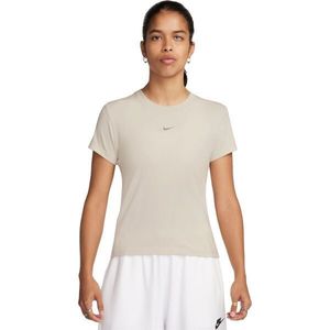 Nike SPORTSWEAR CHILL KNIT Dámské tričko, béžová, velikost obraz