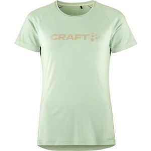 Craft CORE ESSENCE LOGO TEE W Dámské funkční triko, světle zelená, velikost obraz