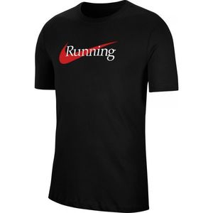 Nike DRI-FIT Pánské běžecké tričko, černá, velikost obraz