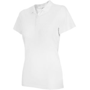 4F WOMEN'S T-SHIRT Dámské tričko s límečkem, bílá, velikost obraz