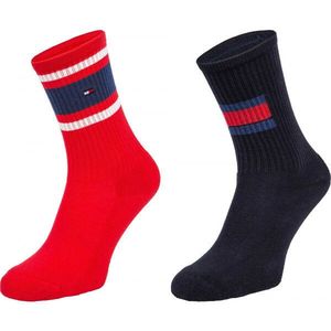 Tommy Hilfiger KIDS FLAG 2P Dětské ponožky, červená, velikost obraz