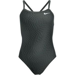 Nike HYDRASTRONG DELTA Dámské jednodílné plavky, tmavě šedá, velikost obraz