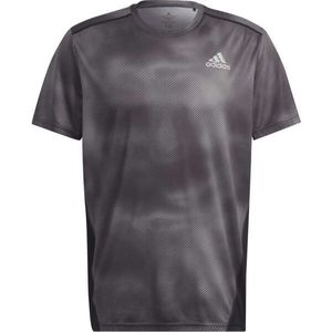 adidas OWN THE RUN TEE Pánské sportovní triko, tmavě šedá, velikost obraz