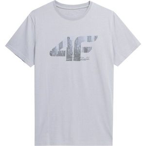 4F MEN´S T-SHIRT Pánské triko, šedá, velikost obraz