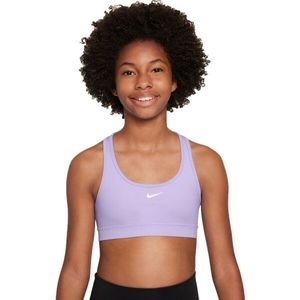 Nike DRI-FIT SWOOSH Dívčí sportovní podprsenka, fialová, velikost obraz