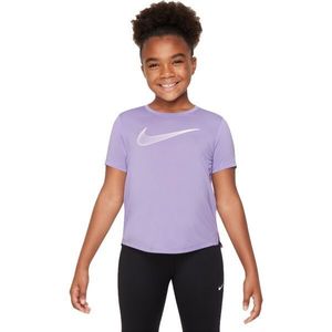 Nike ONE Dívčí tričko, fialová, velikost obraz