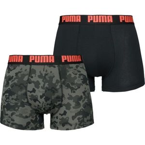 Puma MEN CAMO BOXER 2P Pánské boxerky, černá, velikost obraz