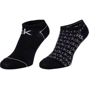 Calvin Klein WOMEN LINER 2P REPEAT LOGO CALLIE Dámské ponožky, černá, velikost obraz