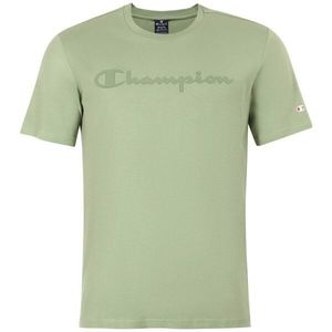 Champion CREWNECK LOGO T-SHIRT Pánské tričko, světle zelená, velikost obraz