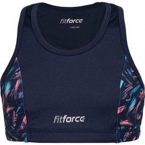 Fitforce REDONDA Dívčí fitness podprsenka, tmavě modrá, velikost obraz