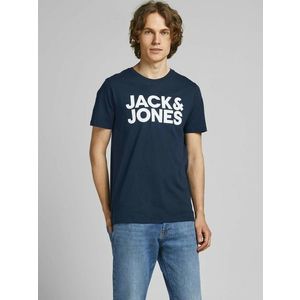 Jack & Jones Corp Triko Modrá obraz