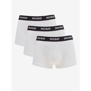 HUGO Trunk Triplet Pack Boxerky 3 ks Bílá obraz