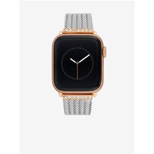 Řemínek pro hodinky Apple Watch s krystaly ve stříbrné barvě Anne Klein obraz