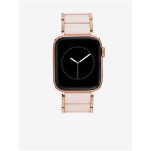 Řemínek pro hodinky Apple Watch s krystaly ve světel růžové barvě Anne Klein obraz