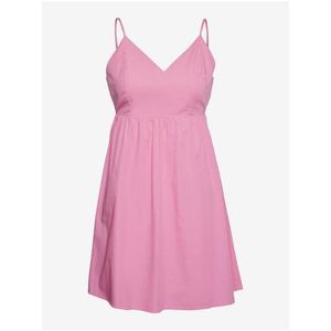 Růžové dámské šaty Vero Moda Charlotte obraz