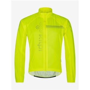Neonově žlutá pánská cyklistická nepromokavá bunda Kilpi Rainar-M obraz