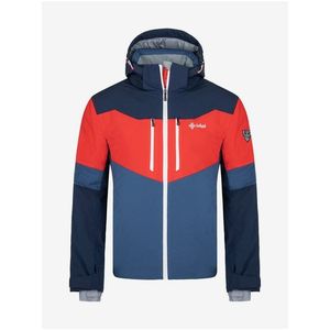 Červeno-modrá pánská lyžařská bunda Kilpi Sion-M obraz