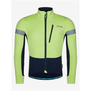 Neonově zelená pánská cyklistická softshellová bunda Kilpi Velover-M obraz